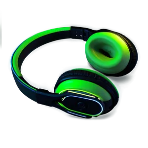 Headphones Green Neon Png Mbn PNG image