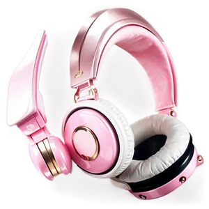 Headphones Pink Girly PNG 05042024