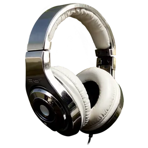 Headphones Silver Chrome PNG Eoy58