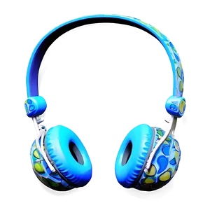 Headphones With Abstract Art Png Dwf PNG image