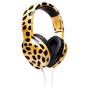 Headphones With Animal Print Png 05042024 PNG image