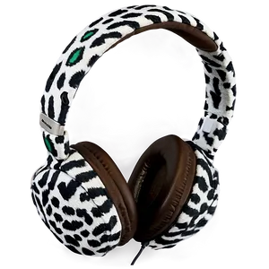 Headphones With Animal Print PNG 29