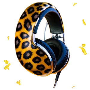 Headphones With Animal Print Png Pbe PNG image