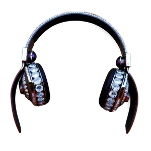 Headphones With Diamond Bling Png 05042024 PNG image