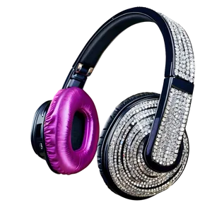 Headphones With Diamond Bling Png 05042024 PNG image