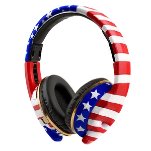 Headphones With Flag Design Png 05042024 PNG image