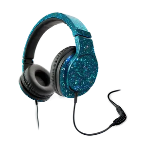 Headphones With Glitter Finish Png Tns PNG image
