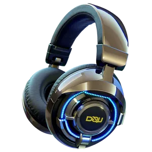 Headphones With Sound Wave PNG 05042024