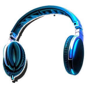 Headphones With Sound Wave PNG 05042024