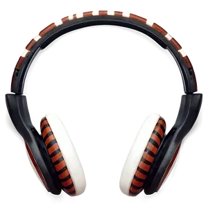 Headphones With Stripes Design Png 05042024 PNG image