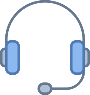 Headphoneswith Microphone Icon PNG image