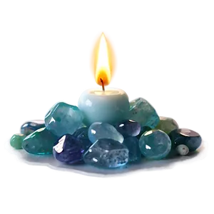 Healing Crystal Candle PNG Rpb52