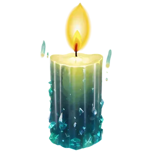 Healing Crystal Candle PNG Vwg31