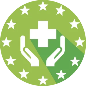 Healthcare Symbol Green Circle