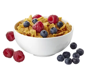 Healthy Breakfast Cerealwith Berries PNG image