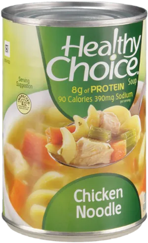 Healthy Choice Chicken Noodle Soup Can PNG image