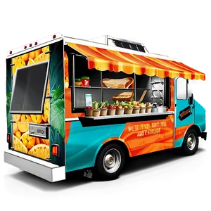 Healthy Food Truck PNG Aad