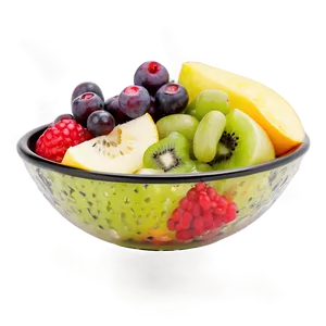 Healthy Fruit Mix Bowl Png Ros17 PNG image