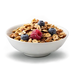 Healthy Granola Bowl PNG Noh