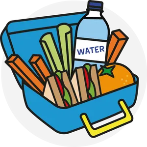 Healthy Lunchbox Illustration PNG image