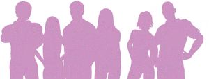 Healthy Relationship Concept Silhouette PNG image