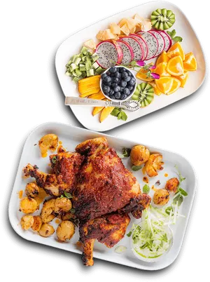 Healthy Vs Indulgent Meal Comparison PNG image