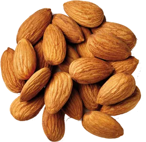 Heapof Fresh Almonds PNG image