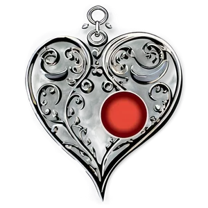 Heart And Scrollwork PNG B