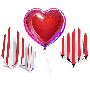 Heart Balloon Cartoon PNG 6