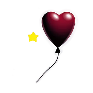 Heart Balloon Cartoon PNG Pwp PNG