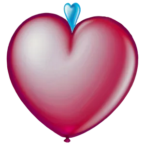 Heart Balloon Emoji Png Graphic 8 PNG image