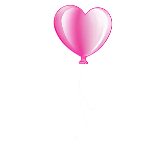 Heart Balloon Illustration PNG Dum67
