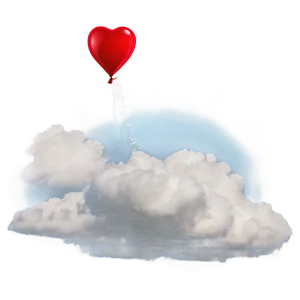 Heart Balloon In Sky PNG 26 PNG