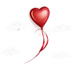 Heart Balloon In Sky PNG 71 PNG