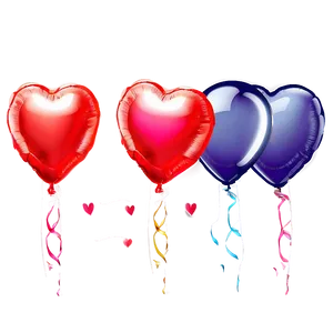 Heart Balloon Party PNG Ohh