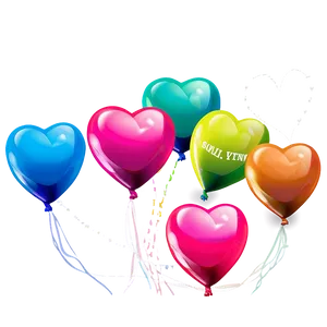 Heart Balloon With Message PNG Rso PNG