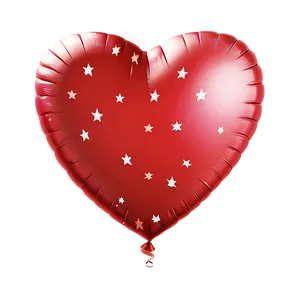 Heart Balloon With Stars PNG 19 PNG
