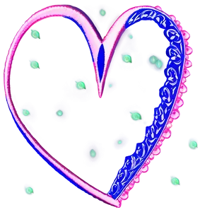 Heart Border For Anniversary PNG Lap