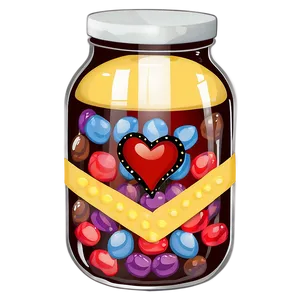 Heart Clipart In Jar Concept PNG 05252024