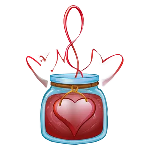Heart Clipart In Jar Concept PNG 05252024