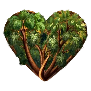 Heart Clipart In Nature Theme PNG Opc