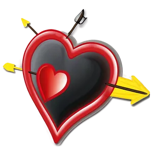 Heart Clipart With Arrows PNG Dqq53