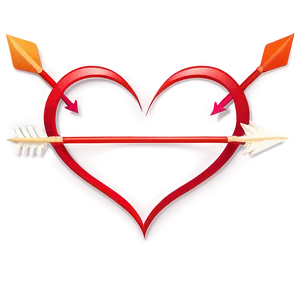 Heart Clipart With Arrows PNG Qvo27