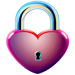 Heart Clipart With Lock PNG Vvs
