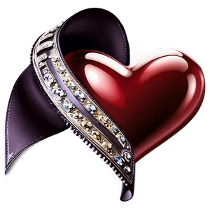 Heart Clipart With Ribbon PNG 05252024