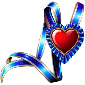 Heart Clipart With Ribbon PNG Kyh57