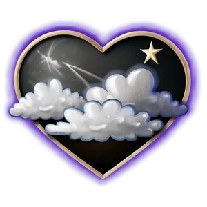 Heart Cloud Cartoon PNG 86 PNG