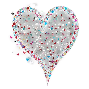Heart Confetti Overlay PNG 60 PNG