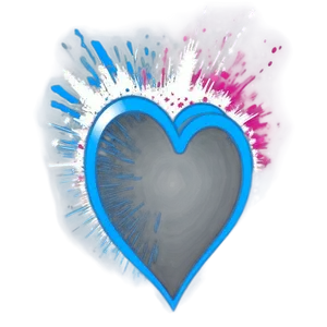 Heart Explosion Overlay Png 06282024 PNG image