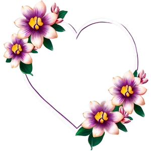 Heart Flower Frame Png 44 PNG image